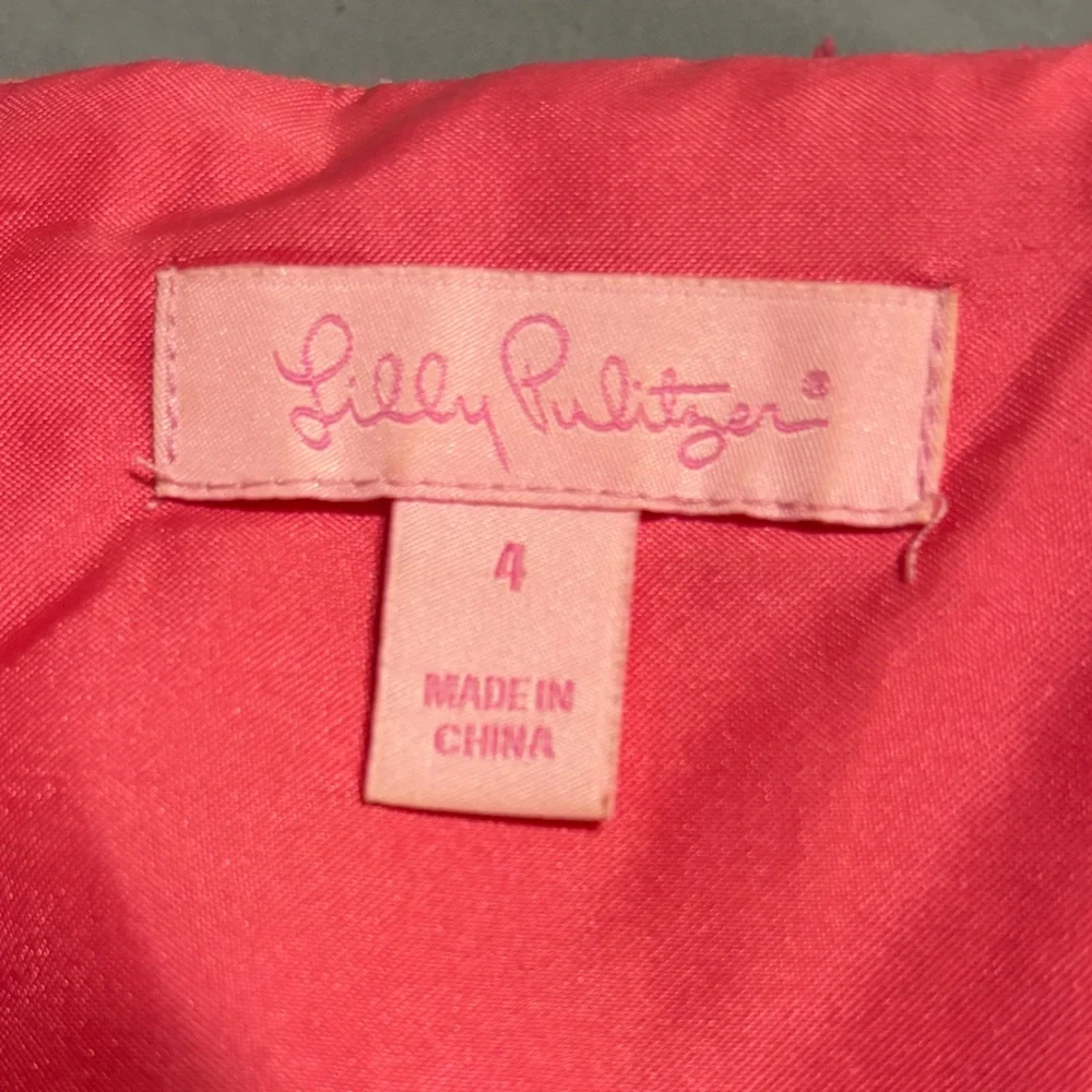 Lily Pulitzer Strapless Coral Pink Sheath Dress - Picture 3 of 3